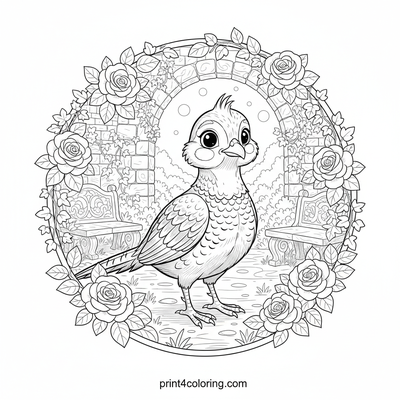 Regal Pheasant in the Secret Walled Garden