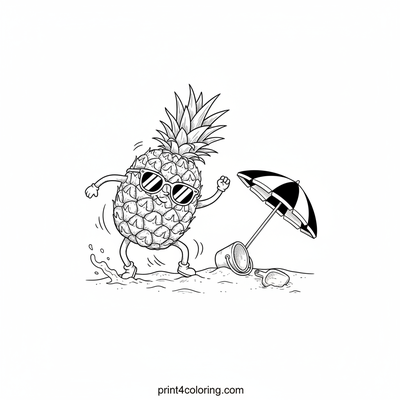 Sunny Pineapple's Beach Day