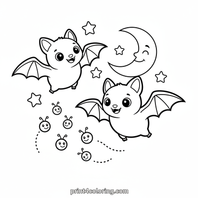 Playful Bats & Glowing Friends