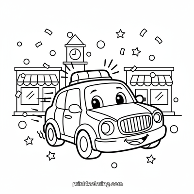Community Heroes Parade! - free printable coloring page