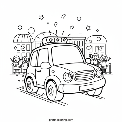 Community Heroes on Parade! - free printable coloring page