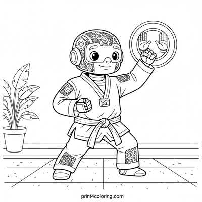 Professor Percival's Peculiar Punch Parade - free printable coloring page