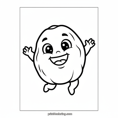 Prune's Joyful Puddle Jump! - free printable coloring page
