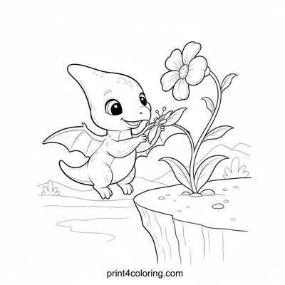 Pterodactyl coloring pages preview