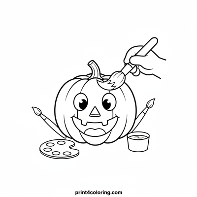 Pumpkins coloring pages preview