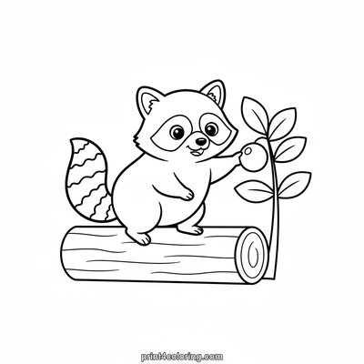 Racoon's Berry Balancing Act