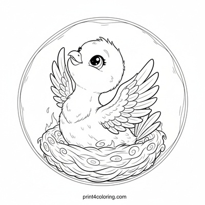 Majestic Phoenix's Gentle Morning Stretch