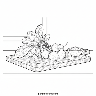 A Snail's Garden Journey: Radishes and Salt