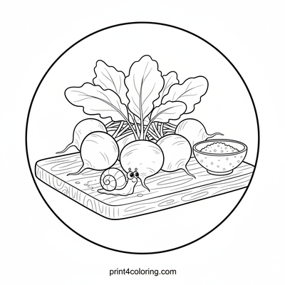 Garden Harvest: Radishes and a Snail's Journey