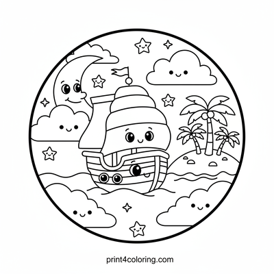 Rainbow Cloud Pirate's Dream Voyage