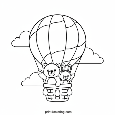 Rainbow Ride with Teddy and Bunny