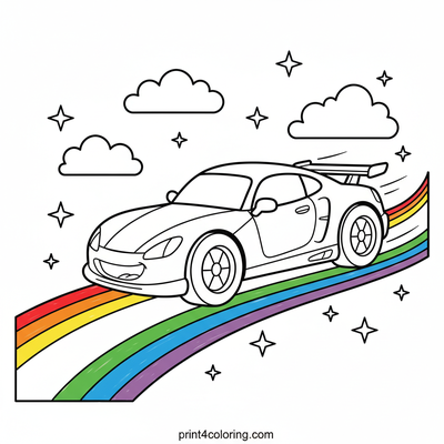 Race Car coloring pages preview