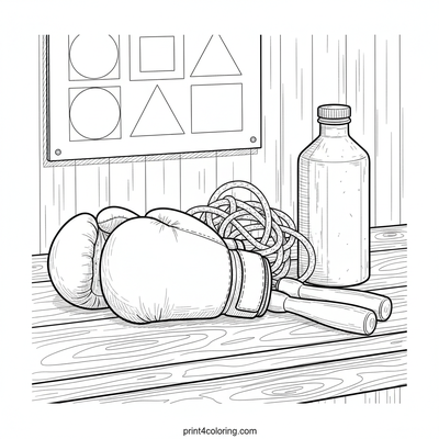 Little Champion's Training Kit - free printable coloring page