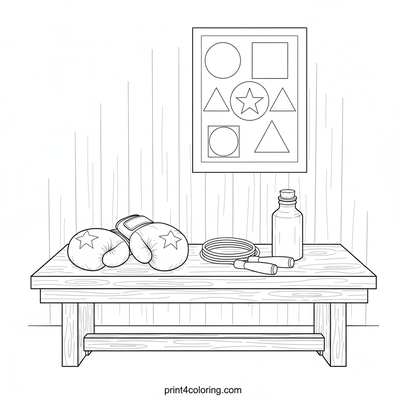 My Fitness Adventure Gear - free printable coloring page