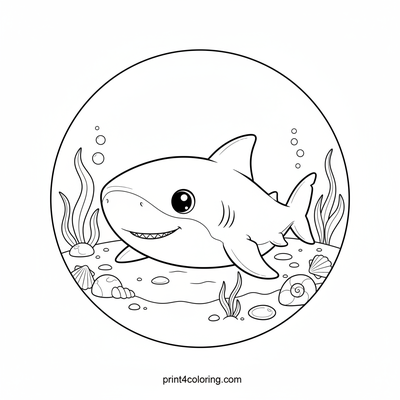 Serene Slumber: Great White's Ocean Bed Rest