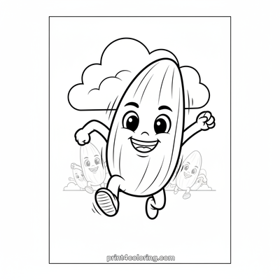 The Great Grain Race! - free printable coloring page