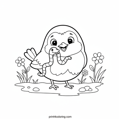 Robin's Wiggly Worm Feast