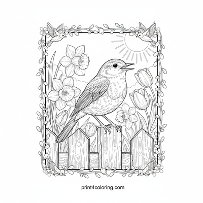 Robins coloring pages preview