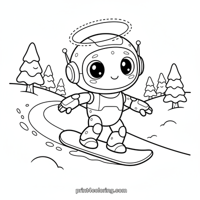 Robot's Snowy Shred Adventure