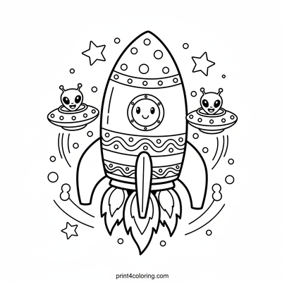 The Great Galactic Cake Race! - free printable coloring page