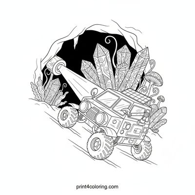 Lunar Rover's Crystal Cavern Discovery