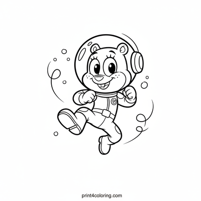 Sandy's Joyful Karate Leap