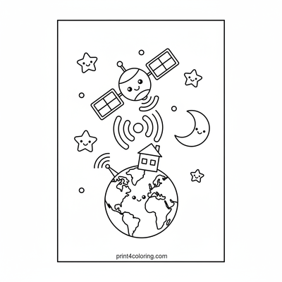 Friendly Satellite Connects Us