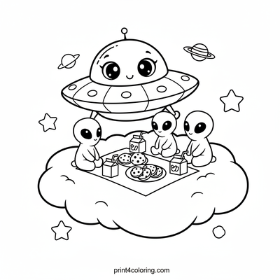 Cosmic Cloud Picnic Party