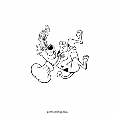 Scooby's Snack Stack Challenge! - free printable coloring page