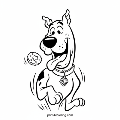 Scooby-Doo's Super Snack Chase! - free printable coloring page
