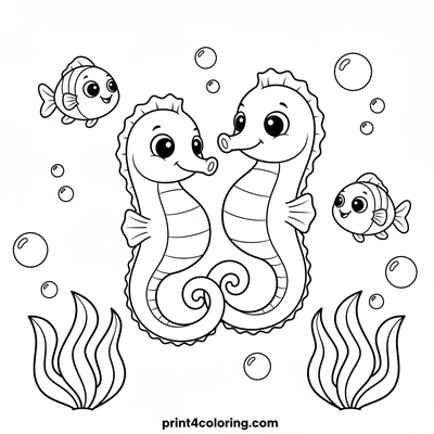 Seahorse Swirl Dance: An Underwater Ballet
