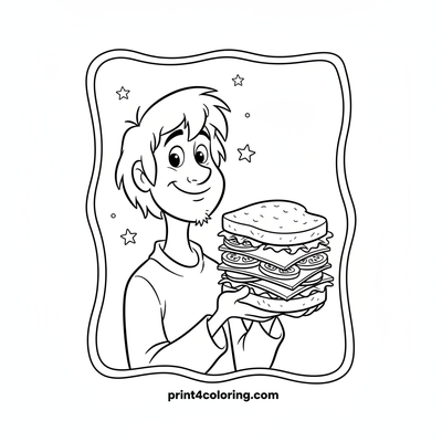 Shaggy's Delicious Super Sandwich Surprise