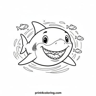 Fin-tastic Ocean Race - free printable coloring page