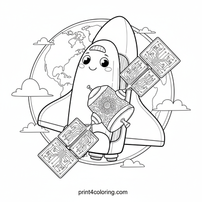 Cozy Cosmic Deployment: Shuttle & Satellite