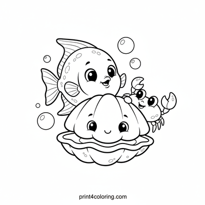Silly Angelfish Hide-and-Seek Adventure - free printable coloring page