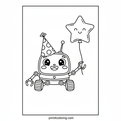 Silly Rover's Stellar Celebration! - free printable coloring page