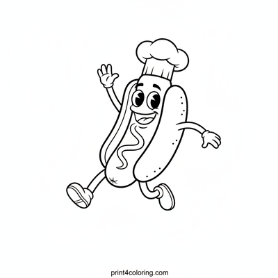 Waving Hotdog Pal