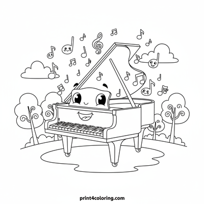 Smiling Piano's Sweet Song
