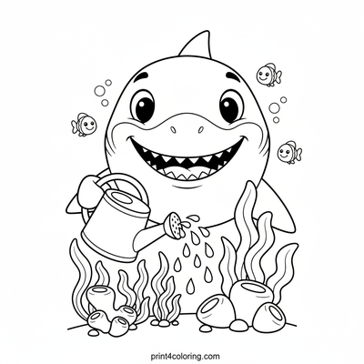 Sammy the Smiling Shark's Coral Garden