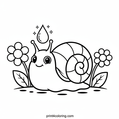 Sparkling Snail's Dewdrop Hat