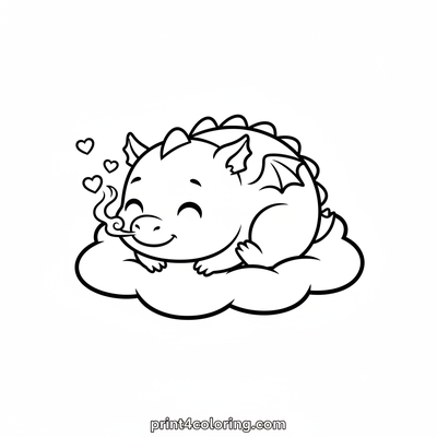 Snuggly Baby Dragon's Dream Cloud