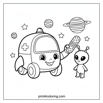 Cosmic Care: Space Ambulance to the Rescue!