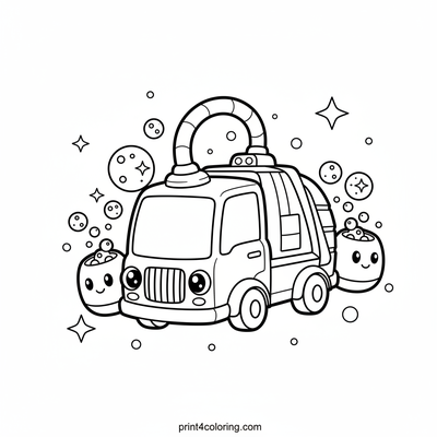 Cosmic Cleanup Crew - free printable coloring page