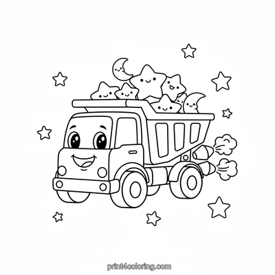 Cosmic Hauler: Starry Space Dump Truck