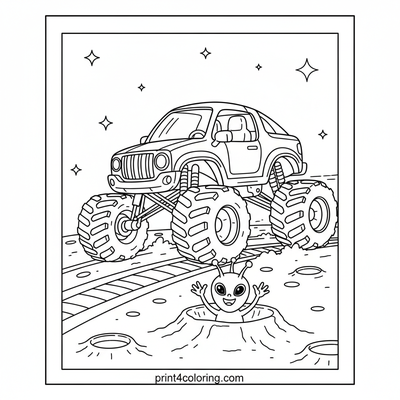 Moon Monster Truck Adventure