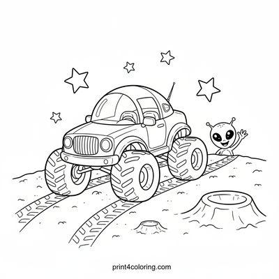 Monster Truck coloring pages preview