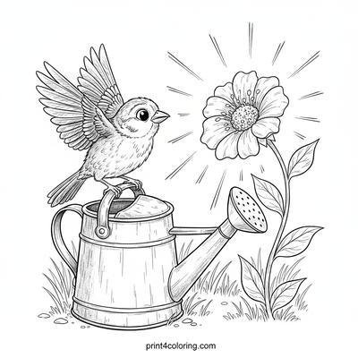 Sparrow's Luminous Garden Secret