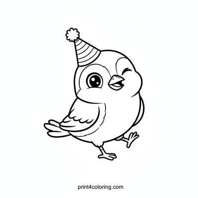 Silly Hat Sparrow's Balancing Act