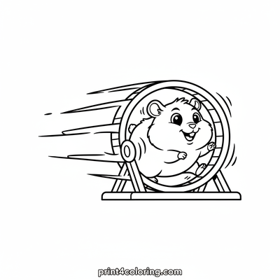 Whizzing Wheel Hamster