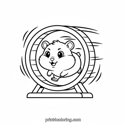 Zooming Hamster Wheel Fun